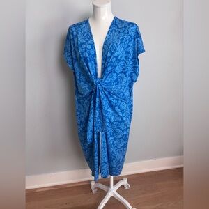 JG Hook Blue Paisley Swim wrap. 2XL